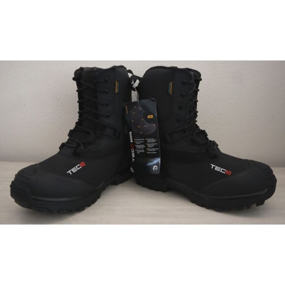 Ski-Doo 4442533090 Unisex Sz 10 Black Leather TEC+ REC Snowmobile Boots - Picture 3 of 14